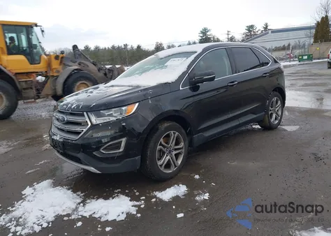 2017 Ford Edge Titanium from USA, damaged, VIN 2FMPK4K91HBB98380